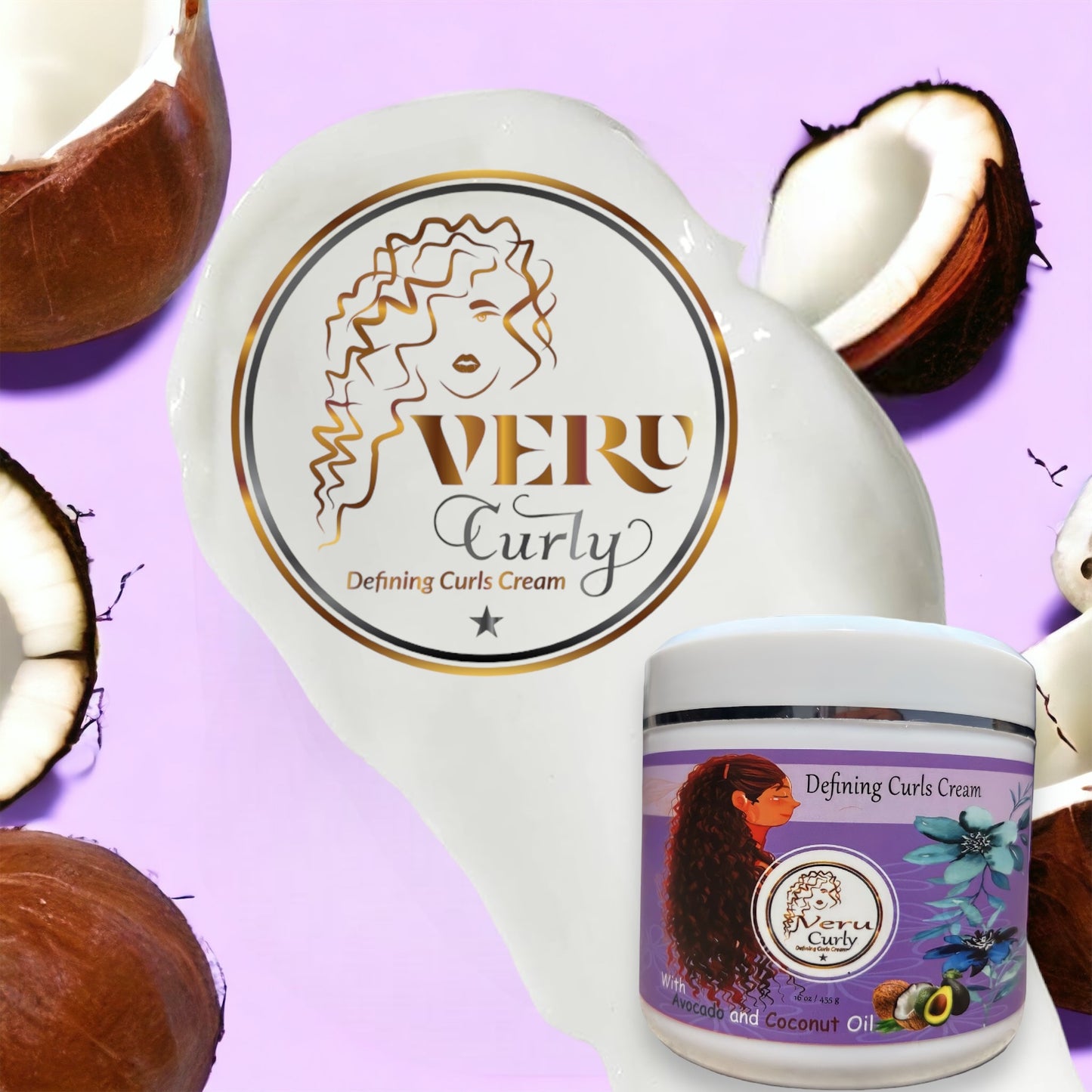 VeruCurly - Defining Curls Cream (16 Oz)